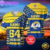 NFL Los Angeles Rams Personalized American Flag Baseball Jersey