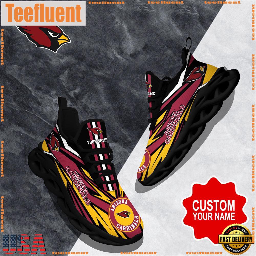 NFL Max Soul Shoes, Arizona Cardinals Clunky Shoes Custom Custom Name Football