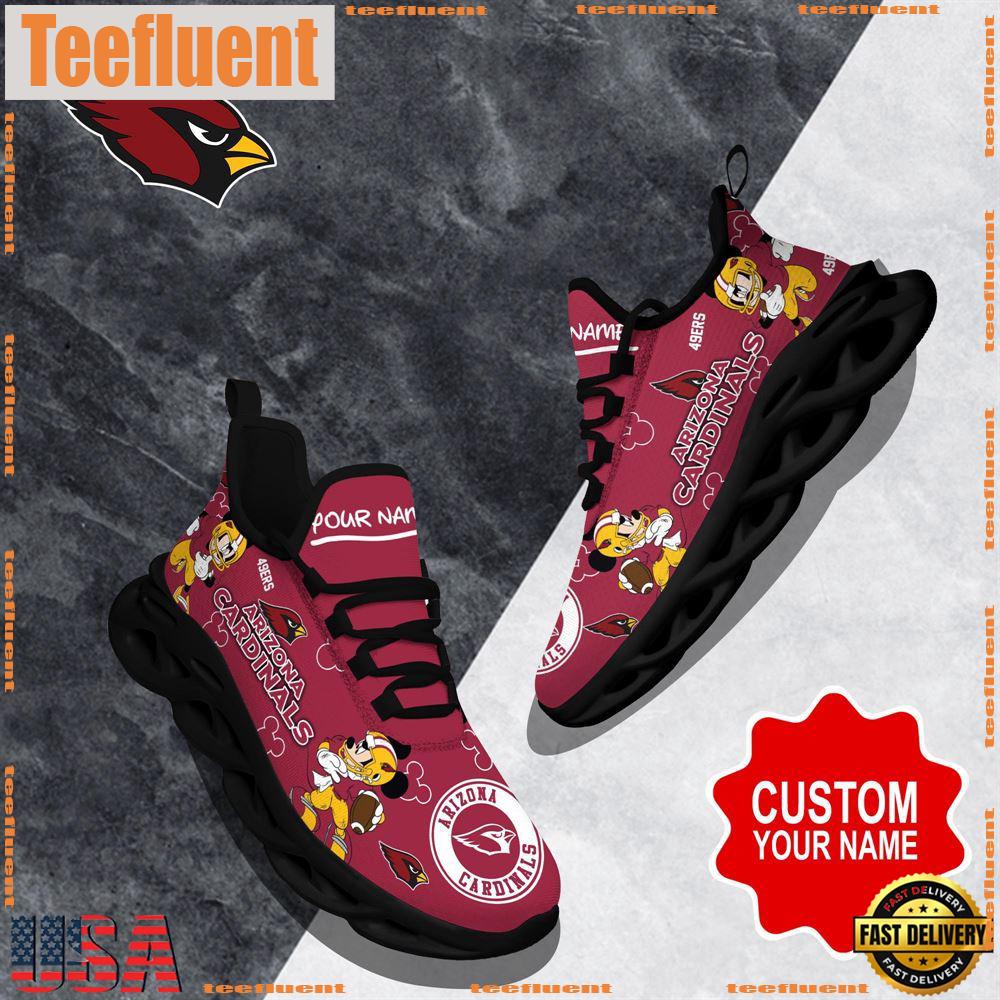 NFL Max Soul Shoes, Arizona Cardinals Clunky Shoes Custom Name For Fans Christmas