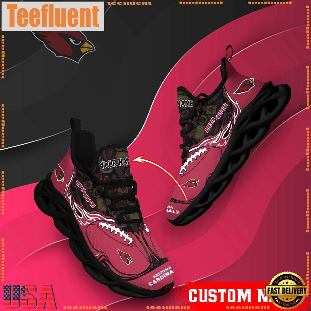 NFL Max Soul Shoes, Arizona Cardinals Clunky Shoes Custom Name