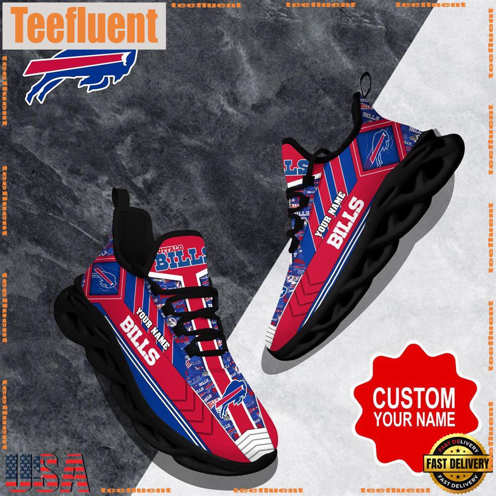 NFL Max Soul Shoes, Buffalo Bills Clunky Shoes Logo Custom Name Nfl