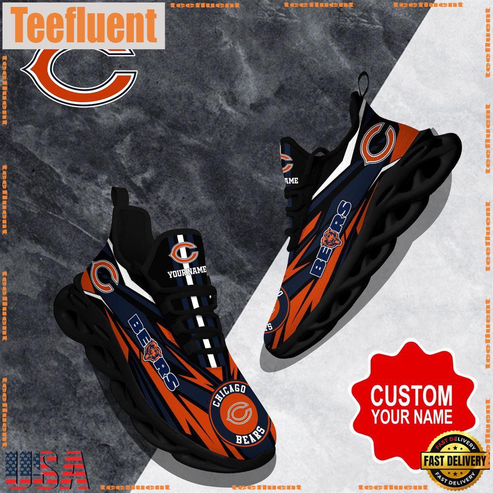 NFL Max Soul Shoes, Chicago Bears Clunky Shoes Custom Custom Name Football