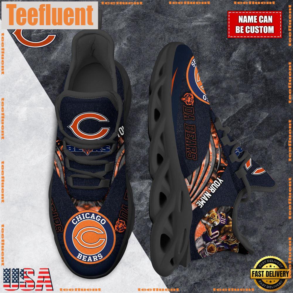 NFL Max Soul Shoes, Chicago Bears Clunky Shoes Custom For Fans