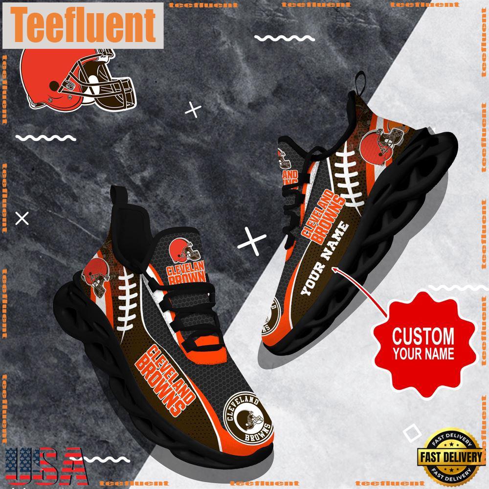 NFL Max Soul Shoes, Cleveland Browns Shoes Custom Nfl Sport Loves