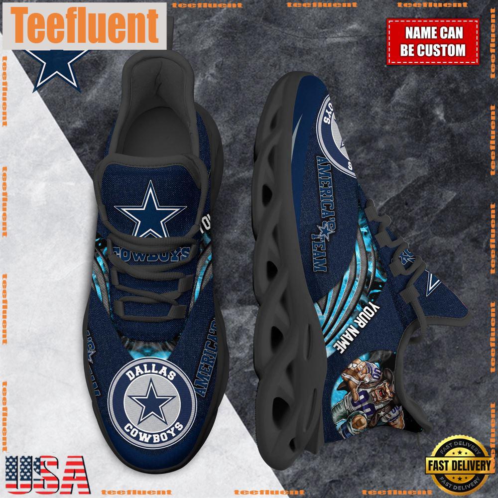 NFL Max Soul Shoes, Dallas Cowboys Clunky Shoes Custom For Fans