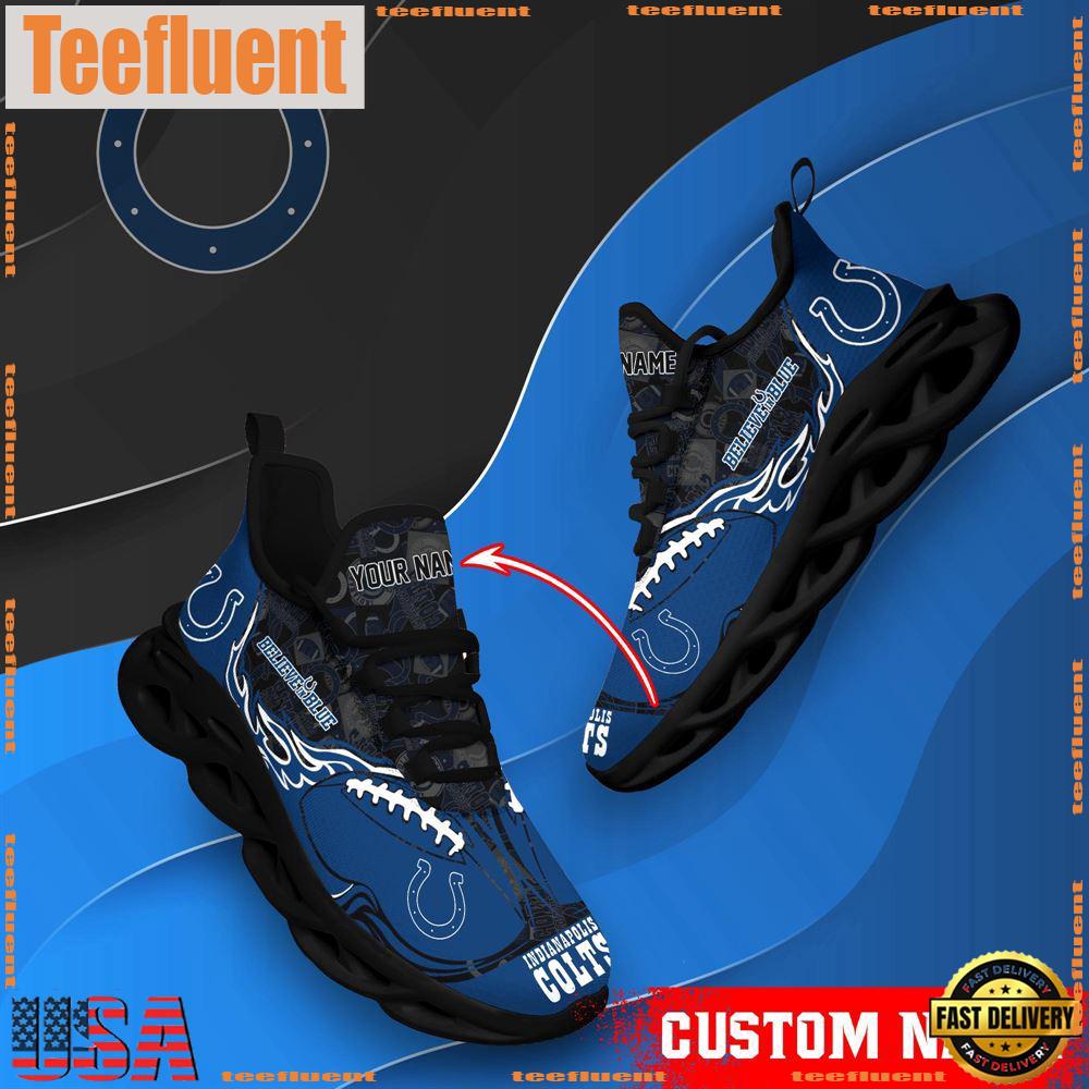 NFL Max Soul Shoes, Indianapolis Colts Clunky Shoes Custom Name