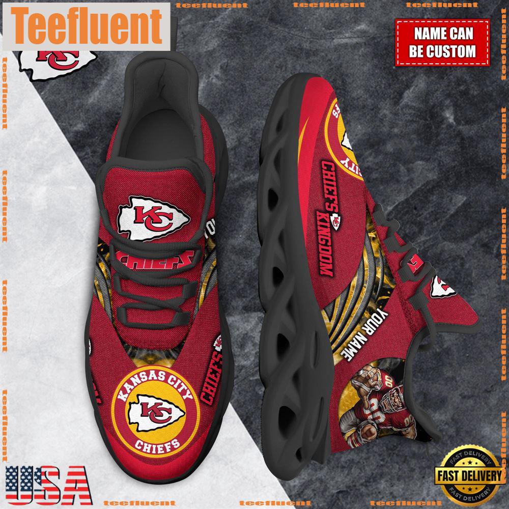 NFL Max Soul Shoes, Kansas City Chiefs Clunky Shoes Custom For Fans