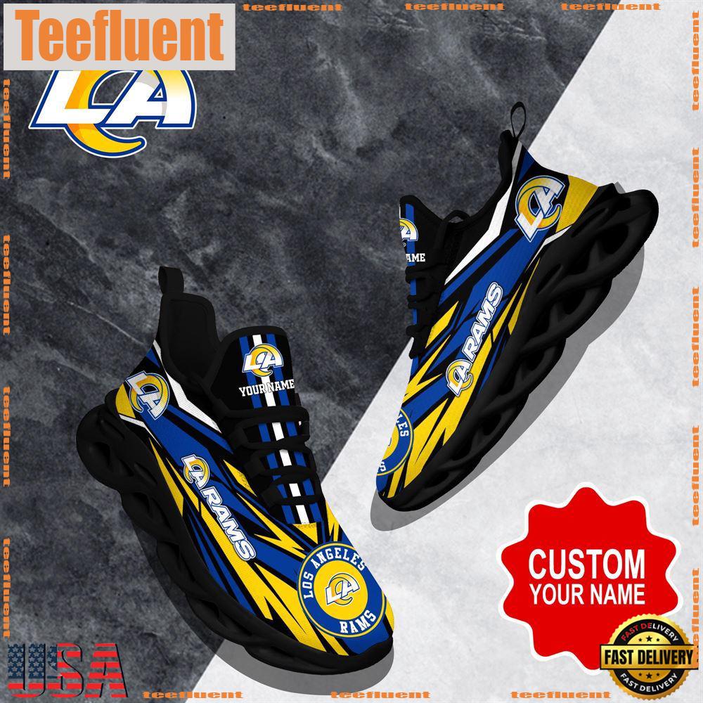 NFL Max Soul Shoes, Los Angeles Rams Clunky Shoes Custom Custom Name Football