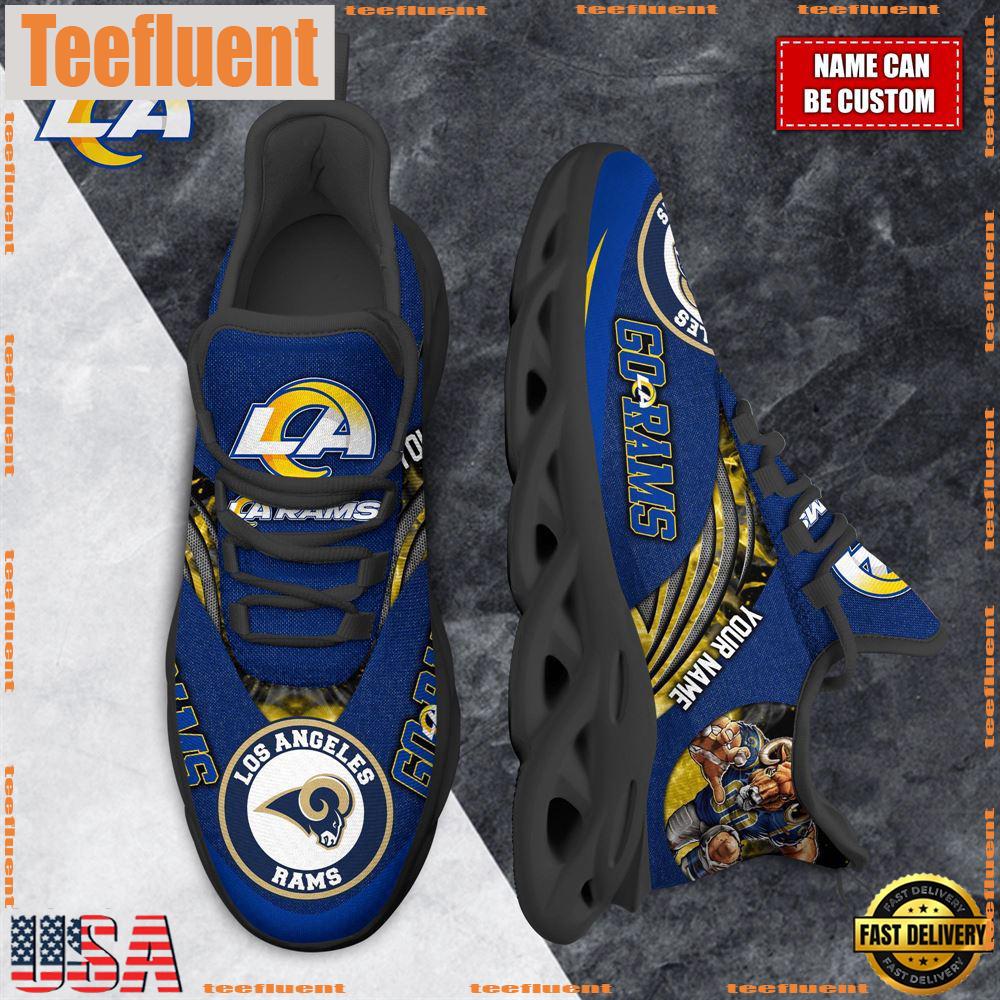 NFL Max Soul Shoes, Los Angeles Rams Clunky Shoes Custom For Fans