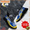 NFL Max Soul Shoes, Los Angeles Rams Clunky Shoes Sport Custom Name Football