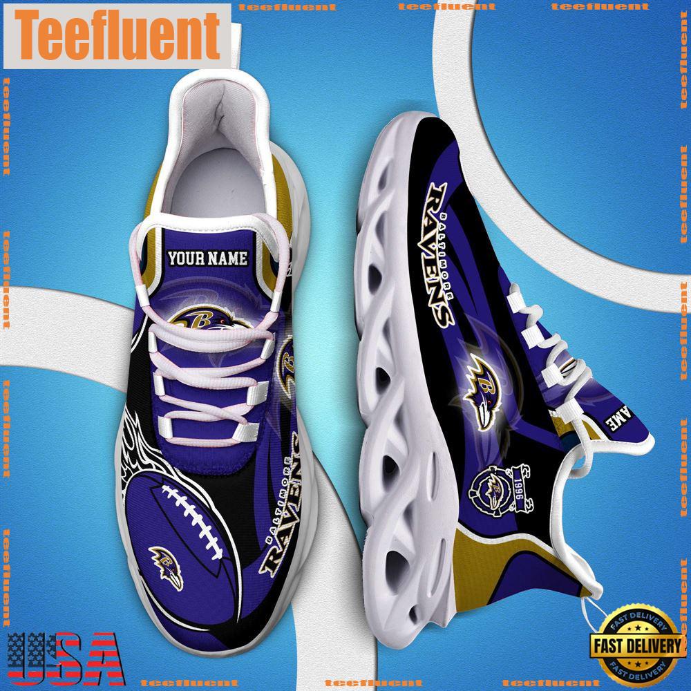 NFL Max Soul Shoes, Nfl Baltimore Ravens White C Shoes For Fans