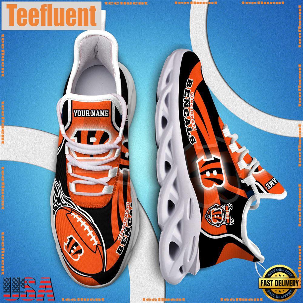 NFL Max Soul Shoes, Nfl Cincinnati Bengals White C Shoes For Fans