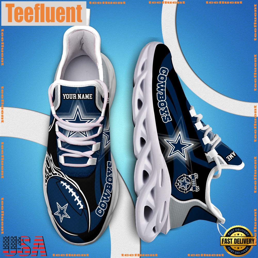 NFL Max Soul Shoes, Nfl Dallas Cowboys White C Shoes For Fans