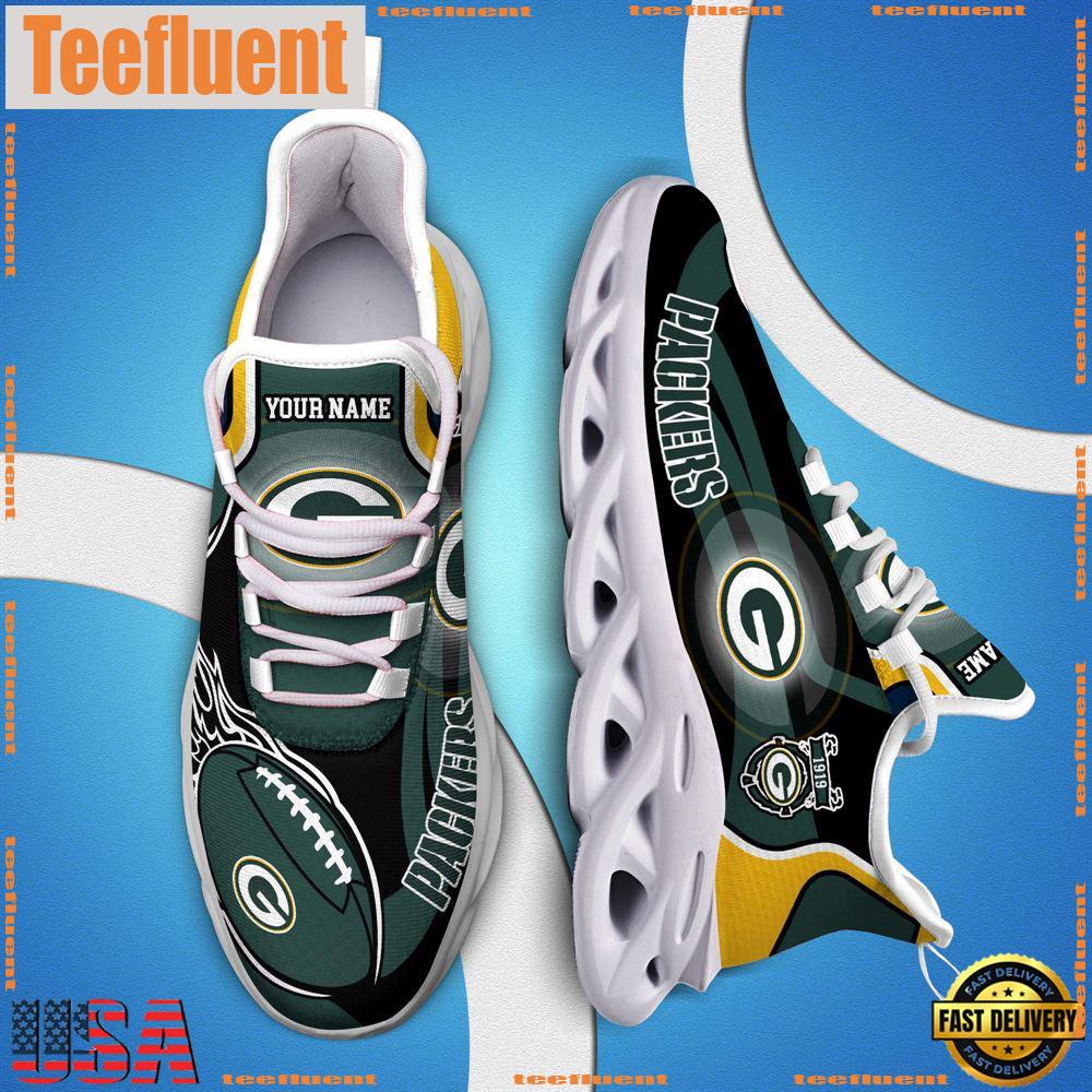NFL Max Soul Shoes, Nfl Green Bay Packers White C Shoes For Fans