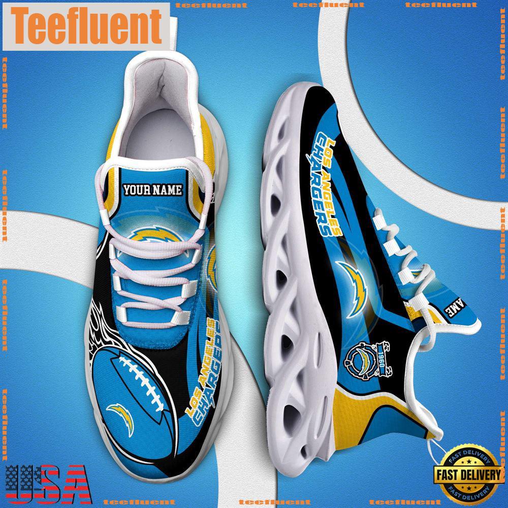 NFL Max Soul Shoes, Nfl Los Angeles Chargers White C Shoes For Fans