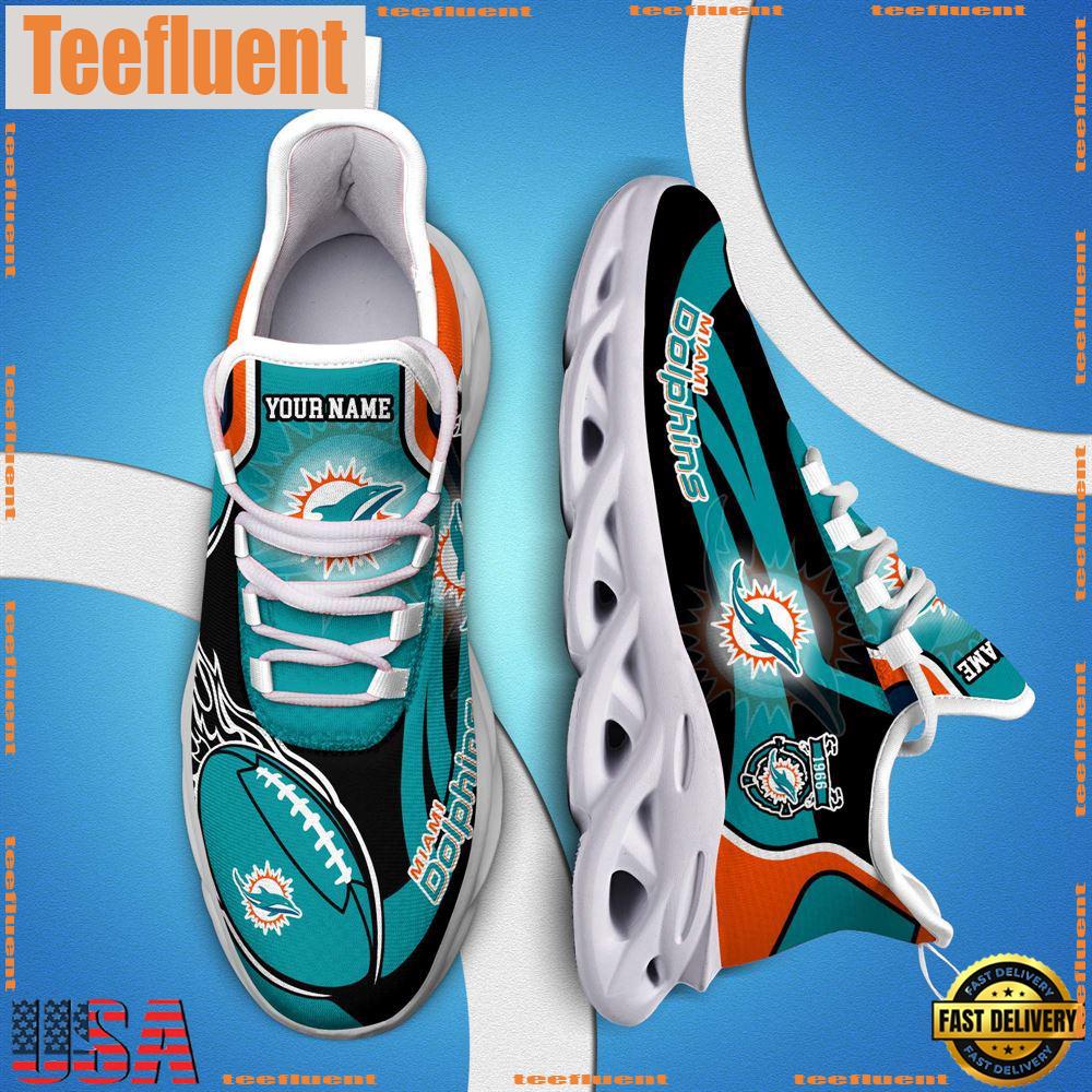 NFL Max Soul Shoes, Nfl Miami Dolphins White C Shoes For Fans
