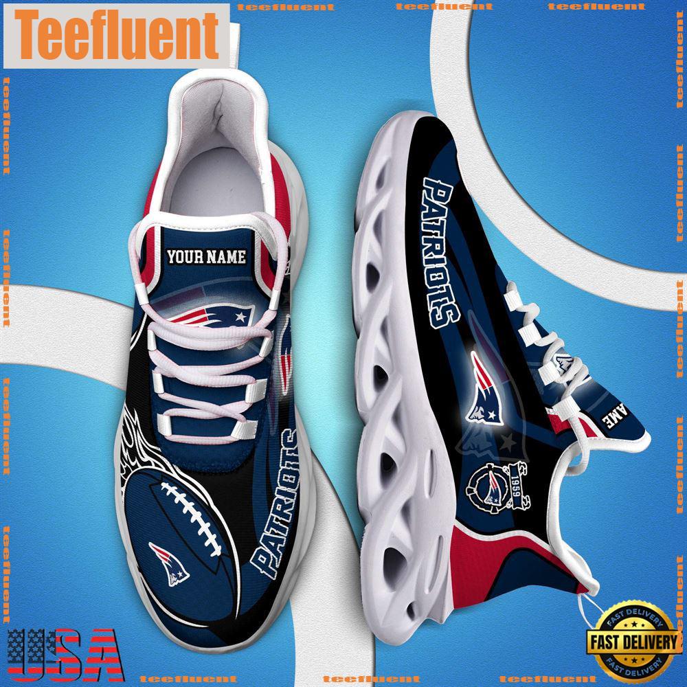 NFL Max Soul Shoes, Nfl New England Patriots White C Shoes For Fans