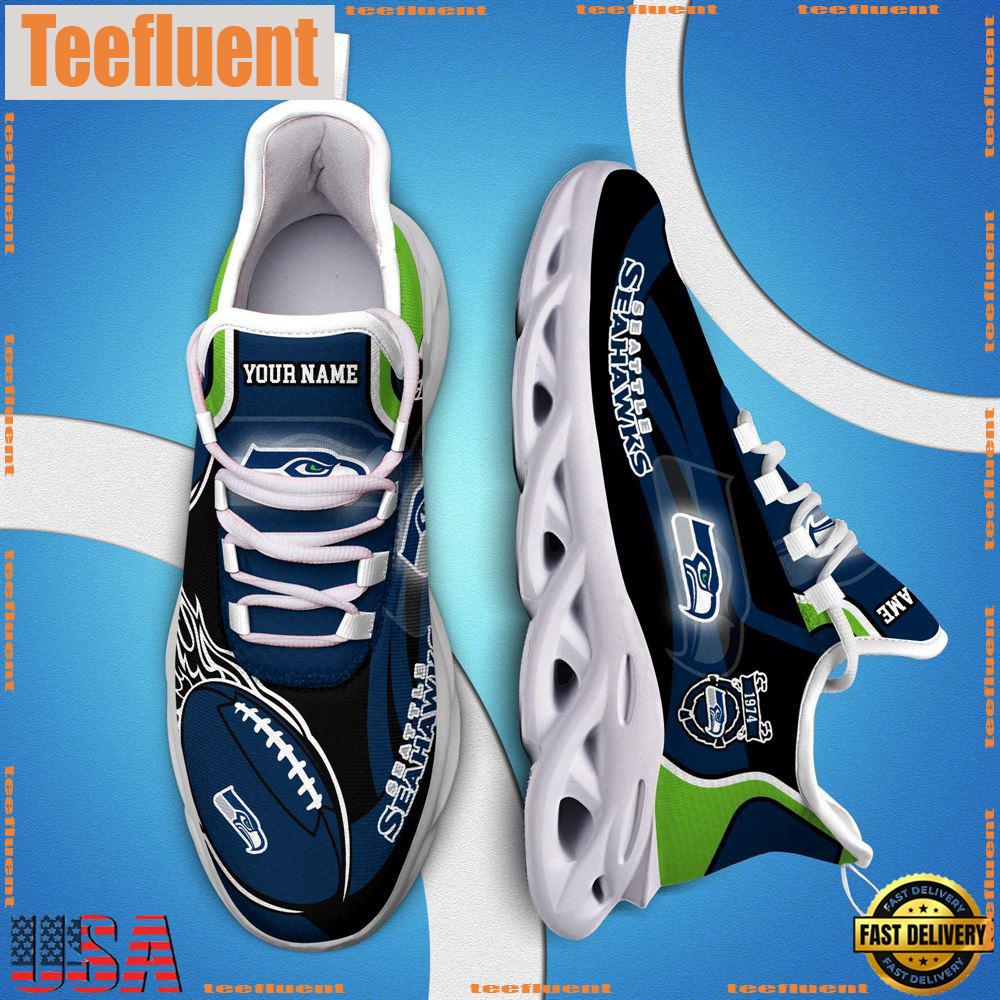 NFL Max Soul Shoes, Nfl Seattle Seahawks White C Shoes For Fans