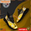 NFL Max Soul Shoes, Pittsburgh Steelers Clunky Shoes Custom Name
