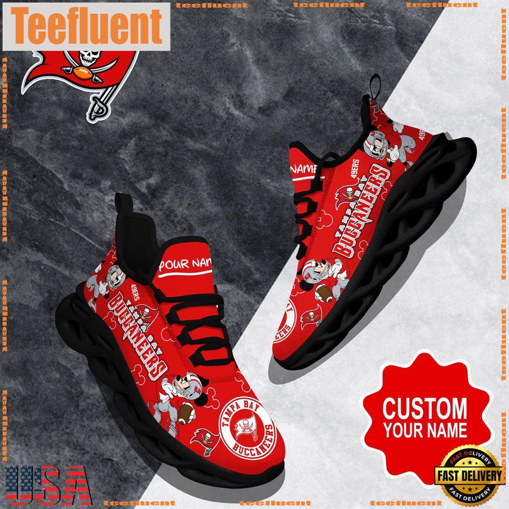 NFL Max Soul Shoes, Tampa Bay Buccaneers Clunky Shoes Custom Name For Fans Christmas