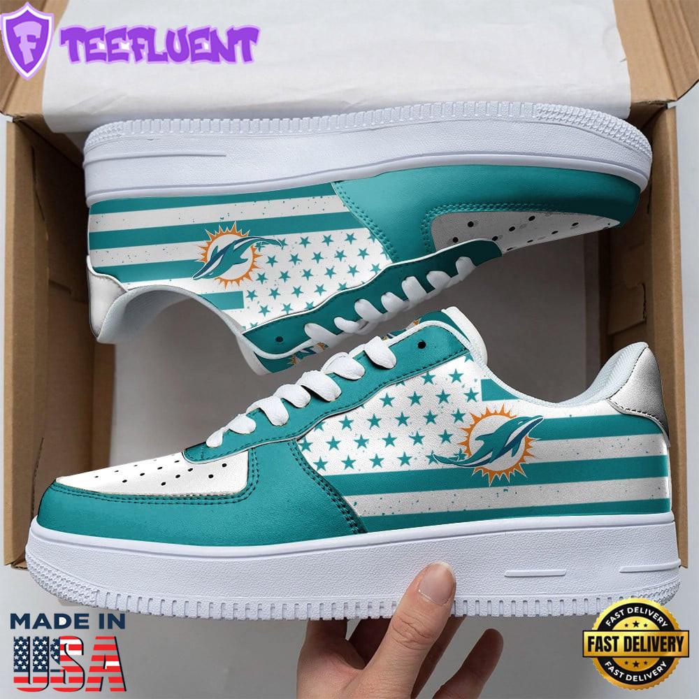 NFL Miami Dolphins Air Force 1 Sneakers Sport Gift Summer
