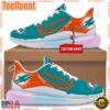 NFL Miami Dolphins Custom Rainbow Atmospheric Cushion Running Shoes, Women's Sneaker