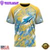 NFL Miami Dolphins Football Childhood Cancers All Over Print T-Shirt