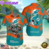 NFL Miami Dolphins Football Mascot Custom Name Hawaiian Shirt