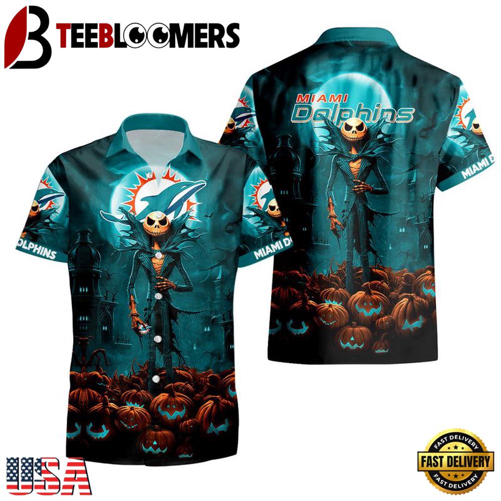 NFL Miami Dolphins Halloween Jack Hawaiian Shirt
