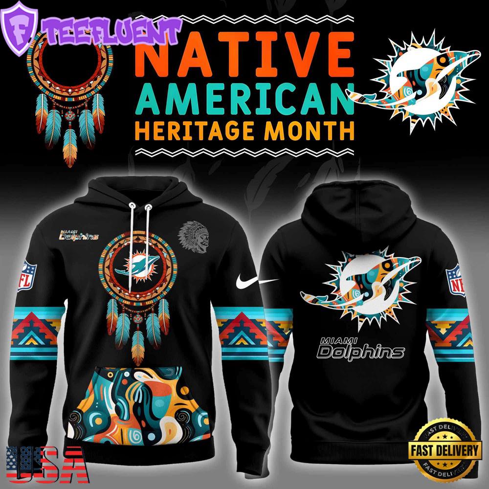 NFL Miami Dolphins Native 3D Unisex Hoodie NFL Miami Dolphins Native 3D Unisex Hoodie