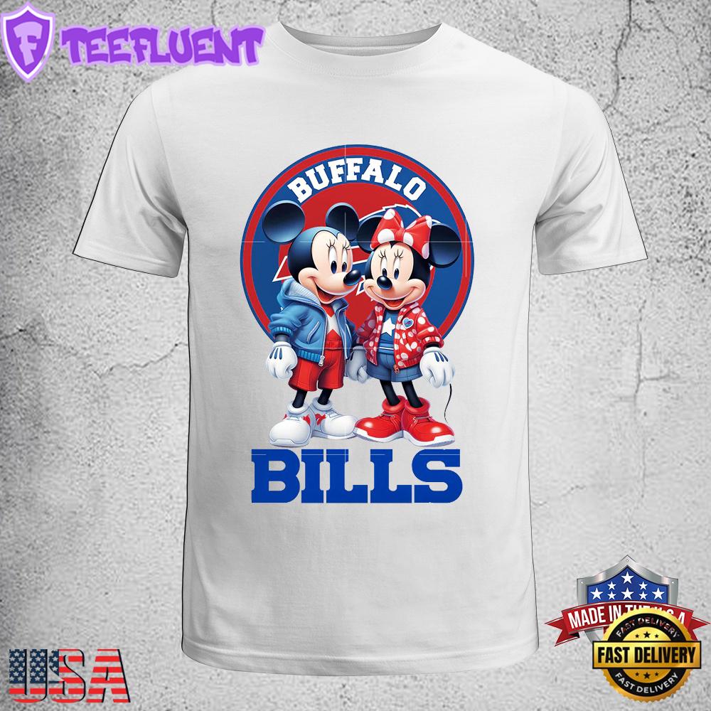 NFL Mickey Minnie Buffalo Bills Unisex T-Shirt