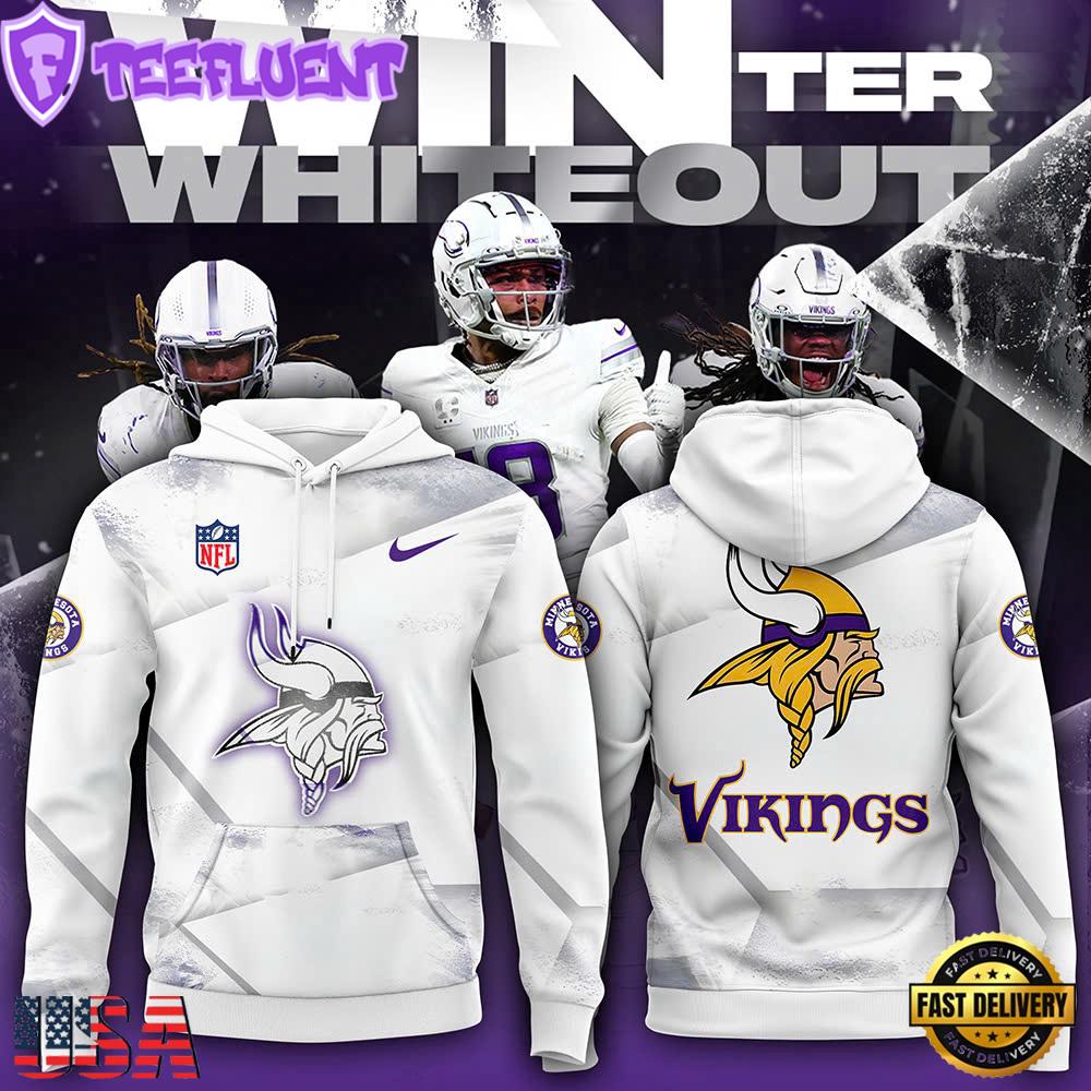 NFL Minnesota Vikings A Winter Limited Edition Whiteout Hoodie