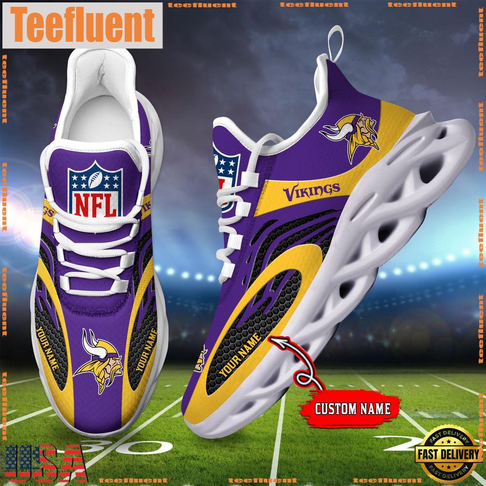 NFL Minnesota Vikings Custom Max Soul Shoes