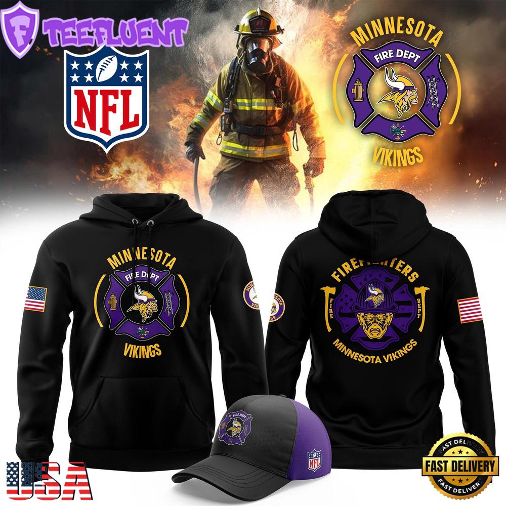 NFL Minnesota Vikings Firefighter Appreciation Night Hoodie