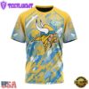 NFL Minnesota Vikings Football Childhood Cancers All Over Print T-Shirt