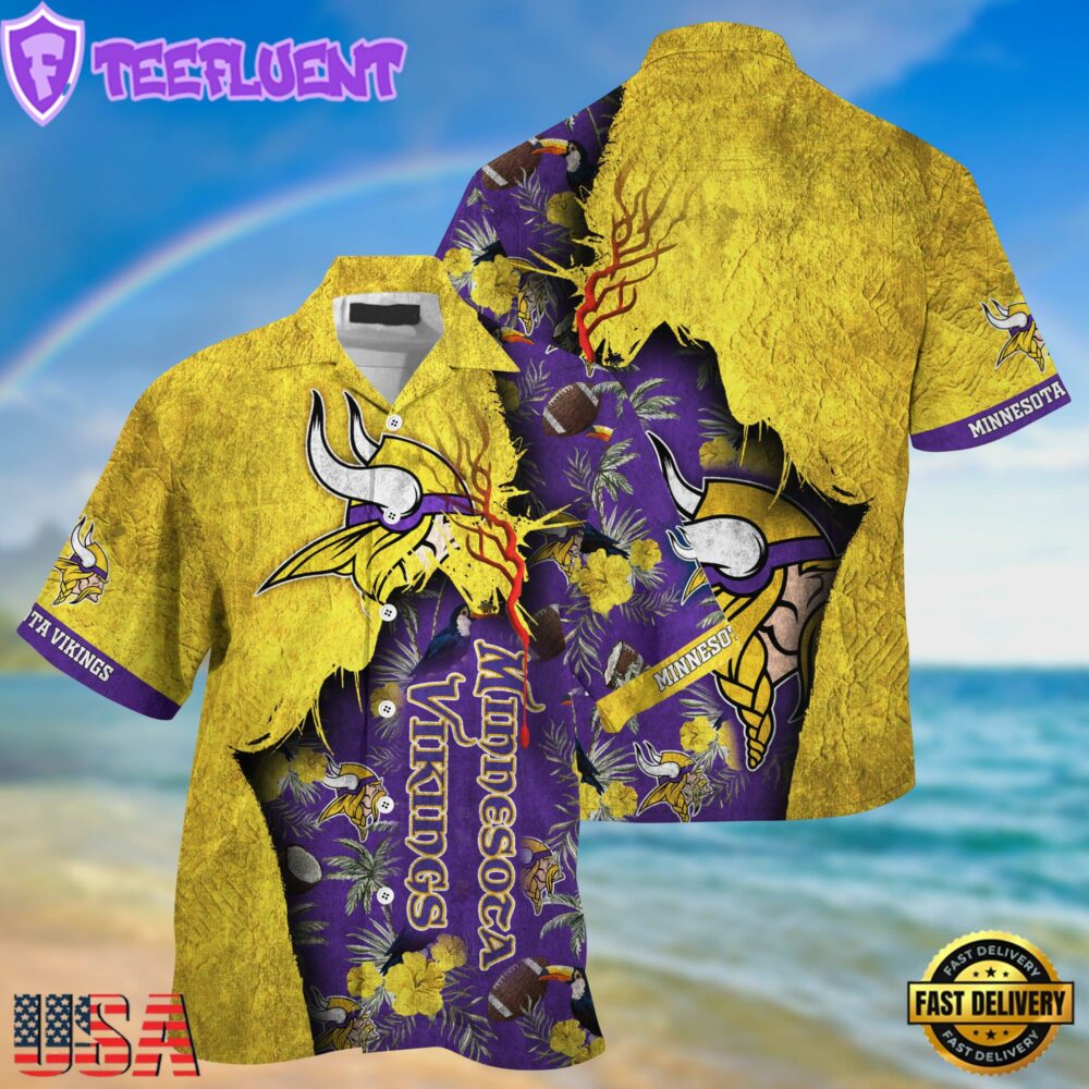 NFL Minnesota Vikings Football Team Summer God Hawaii Shirt
