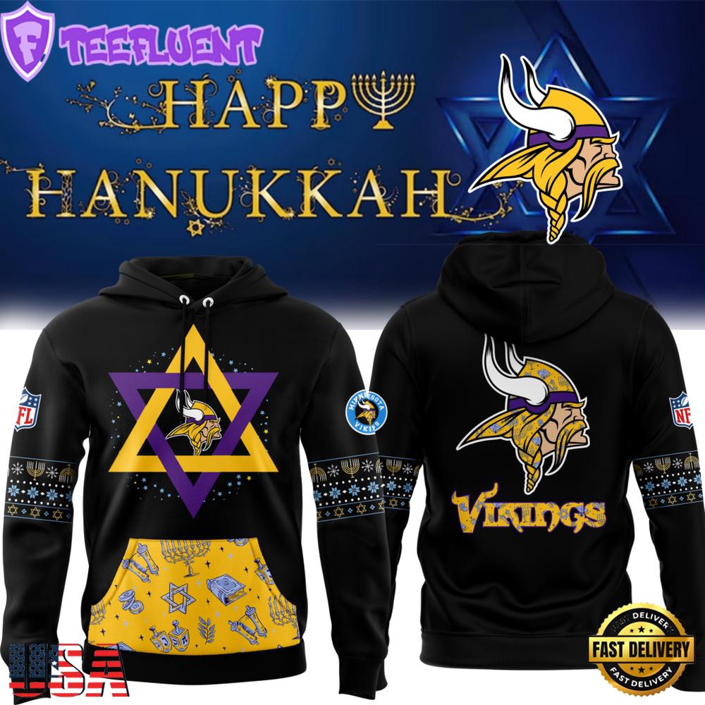 NFL Minnesota Vikings Hanukkah Holliday Hoodie