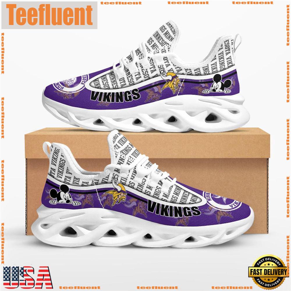 NFL Minnesota Vikings Mickey Mouse Max Soul Shoes