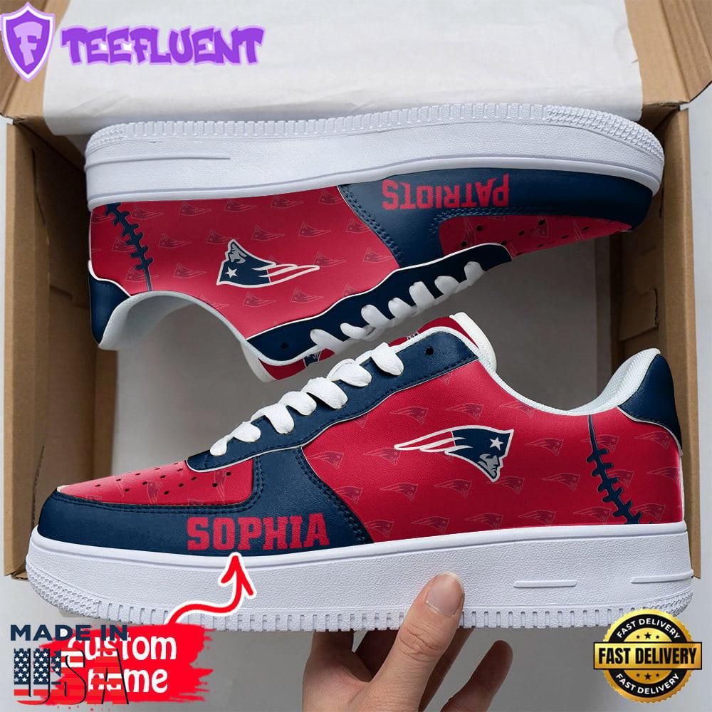 NFL New England Patriots Air Force 1 Sneakers Sport Gift Summer