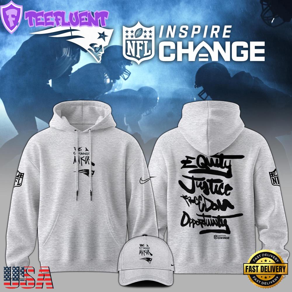 NFL New England Patriots Be A Change Maker Hoodie