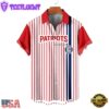 NFL New England Patriots Classic Retro Mascot Line Summer Beach Hawaiian Shirt