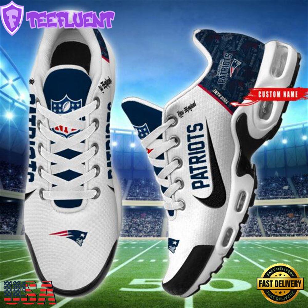 NFL New England Patriots Custom Name Air Max Plus Shoes