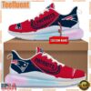 NFL New England Patriots Custom Rainbow Atmospheric Cushion Running Shoes, Women's Sneaker