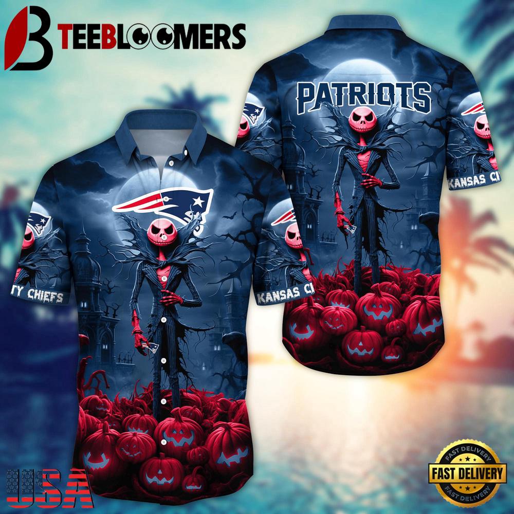 NFL New England Patriots Halloween Jack Hawaiian Shirt