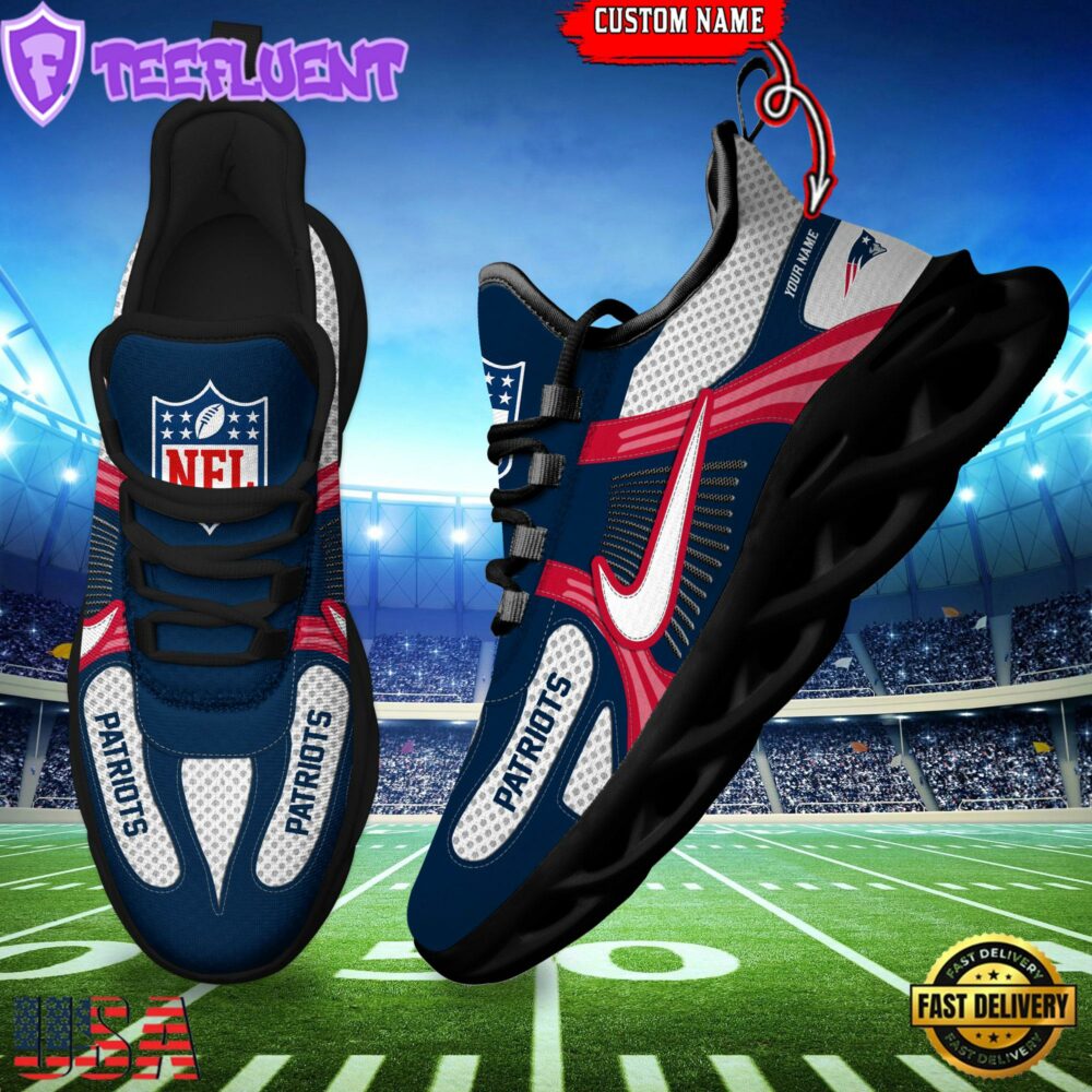 NFL New England Patriots Logo Football Team New Season Max Soul Shoes