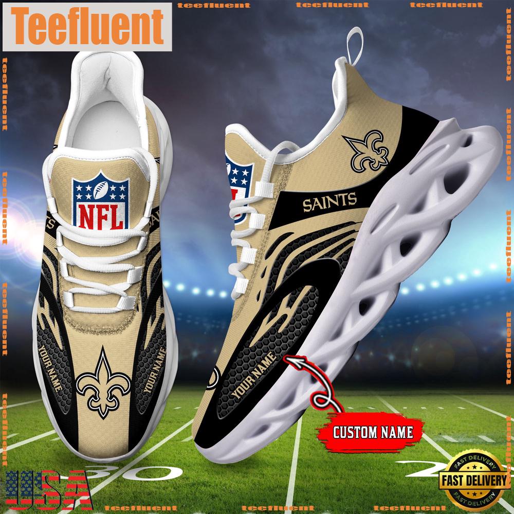 NFL New Orleans Saints Custom Max Soul Shoes
