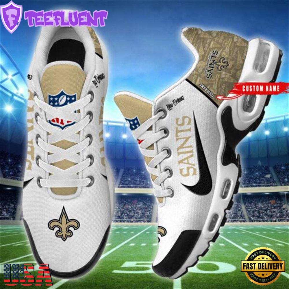 NFL New Orleans Saints Custom Name Air Max Plus Shoes