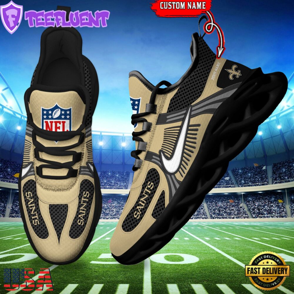 NFL New Orleans Saints Logo Football Team New Season Max Soul Shoes