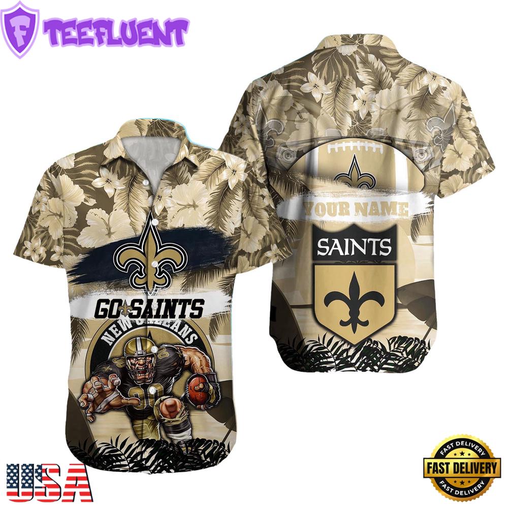 NFL New Orleans Saints Mascot Football Hawaiian Shirt