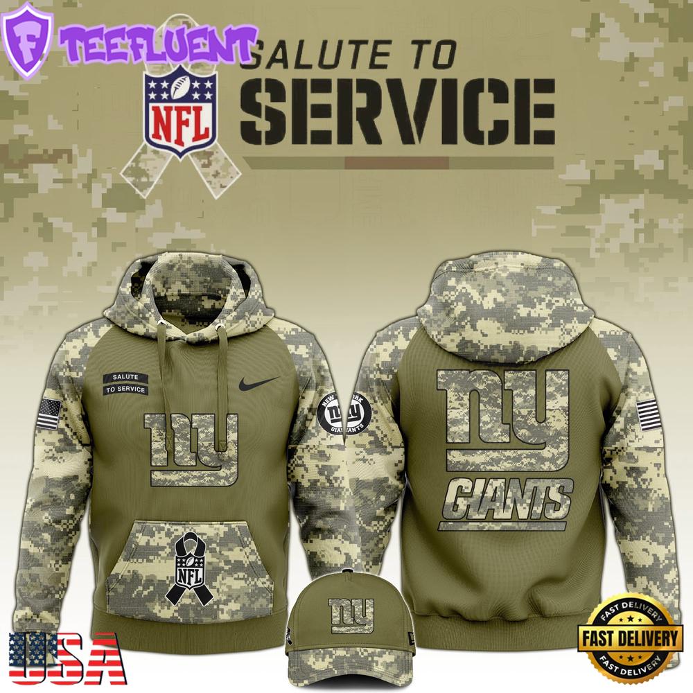 NFL New York Giants Club Green Camo Hoodie Best Veterans Day Gift NFL New York Giants Club Green Camo Hoodie Best Veterans Day Gift